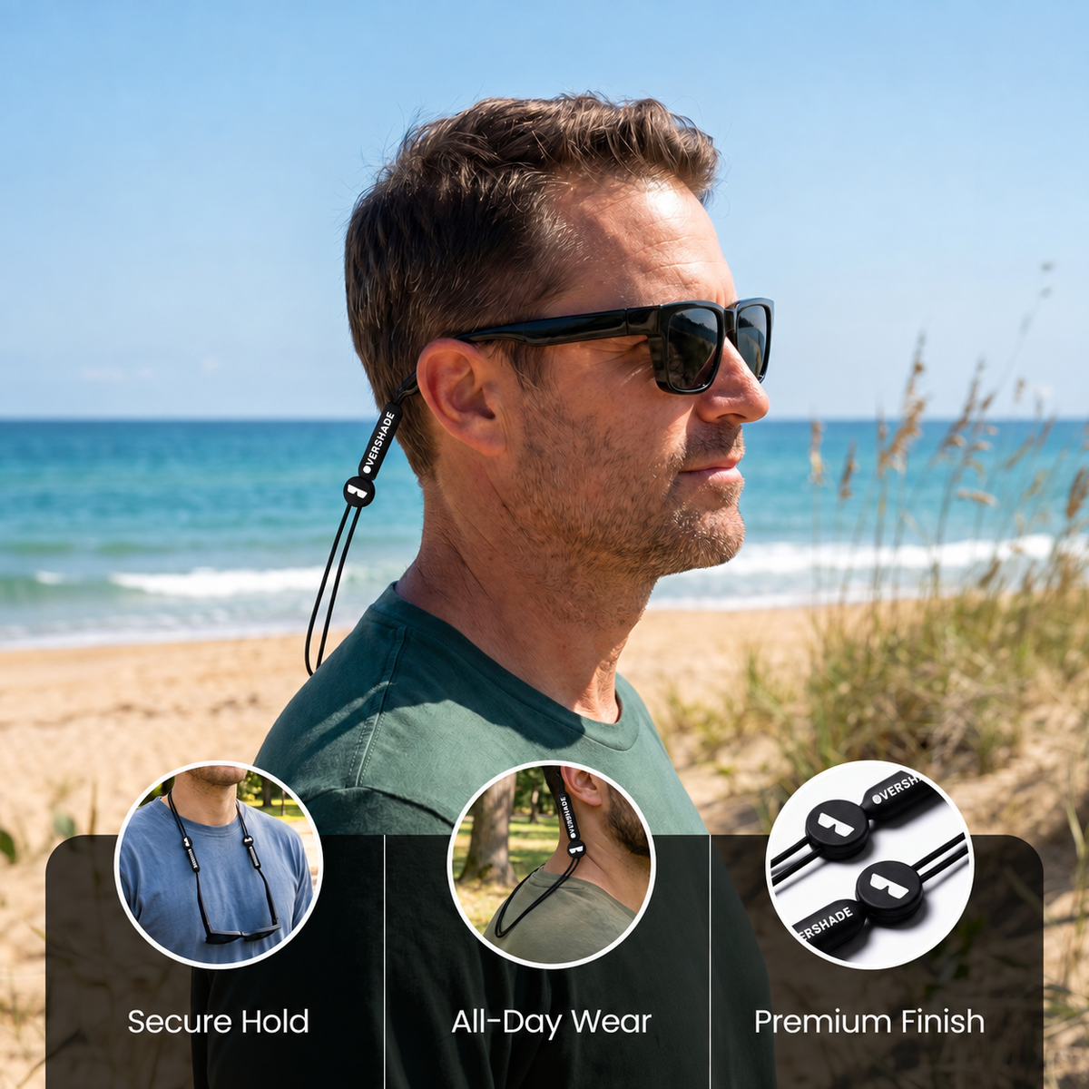 adjustable eyewear strap